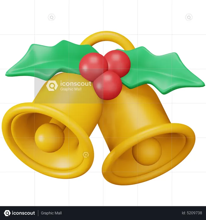 Weihnachtsglocken  3D Icon