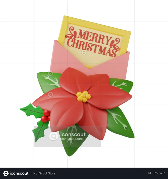 Weihnachtskarte  3D Icon