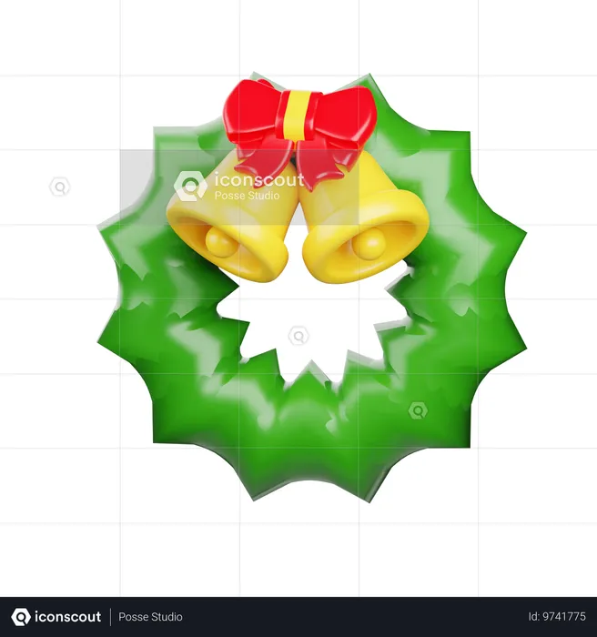 Weihnachtskranz  3D Icon