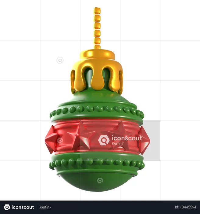 Weihnachtskugel  3D Icon