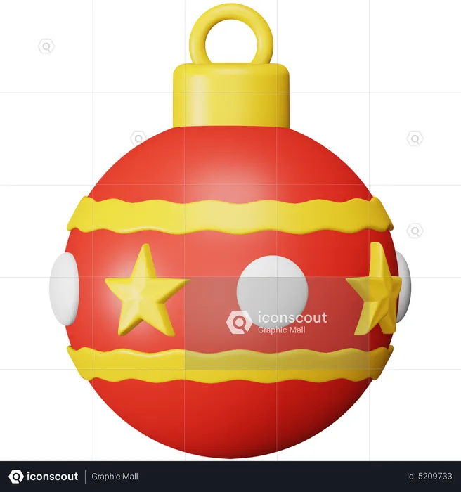 Weihnachtskugel  3D Icon