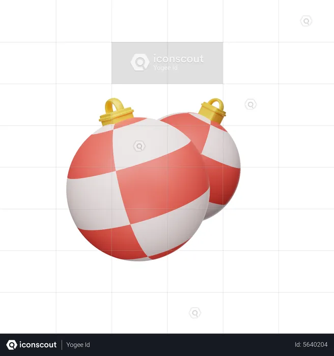 Weihnachtskugel  3D Icon