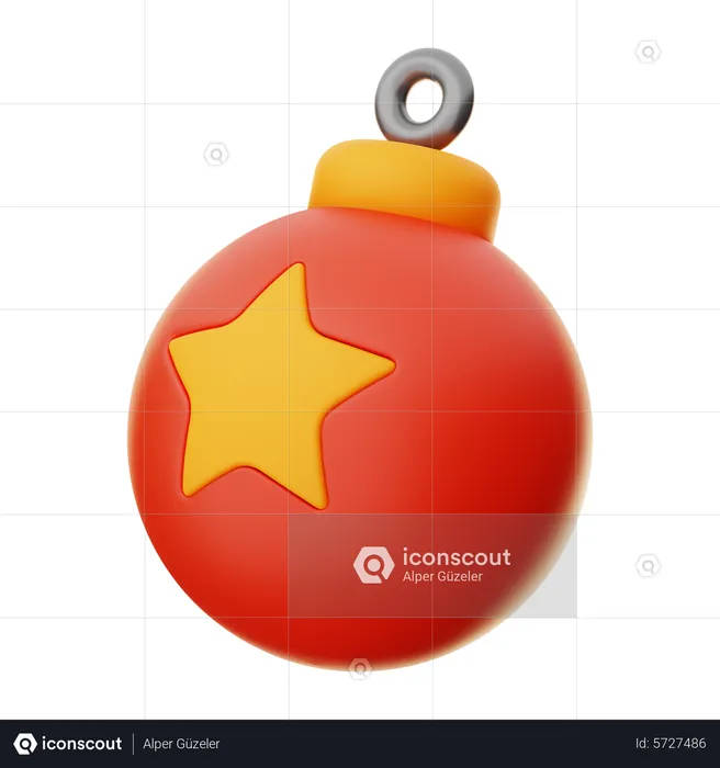 Weihnachtskugel  3D Icon