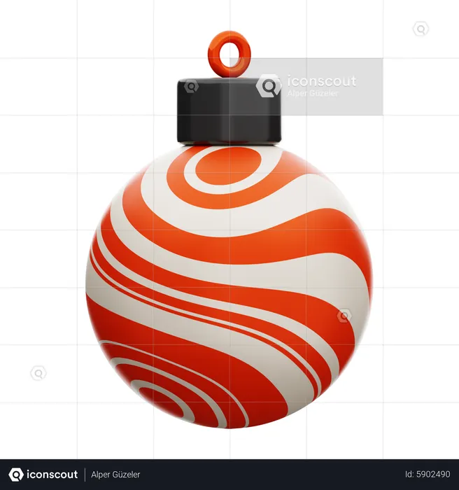 Weihnachtskugel  3D Icon