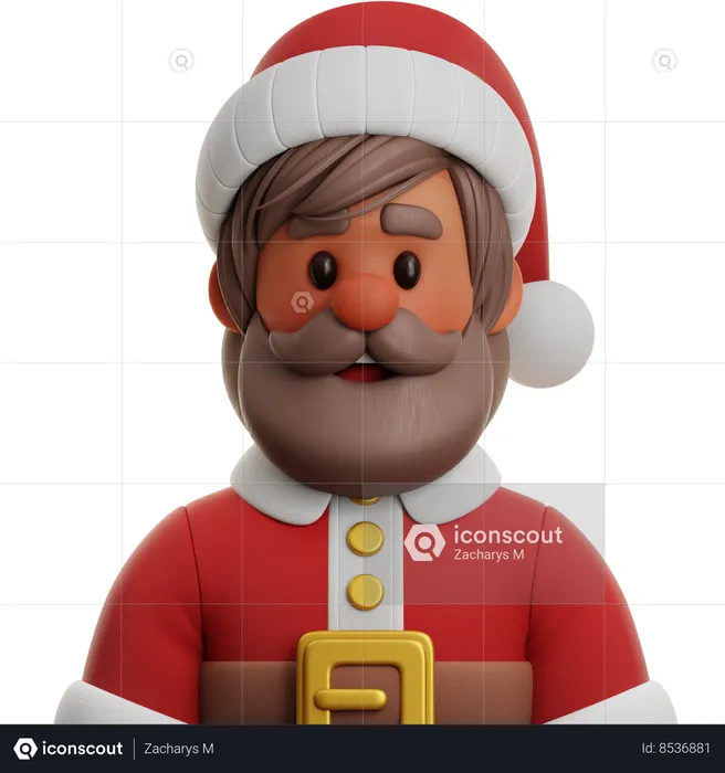 Weihnachtsmann  3D Icon