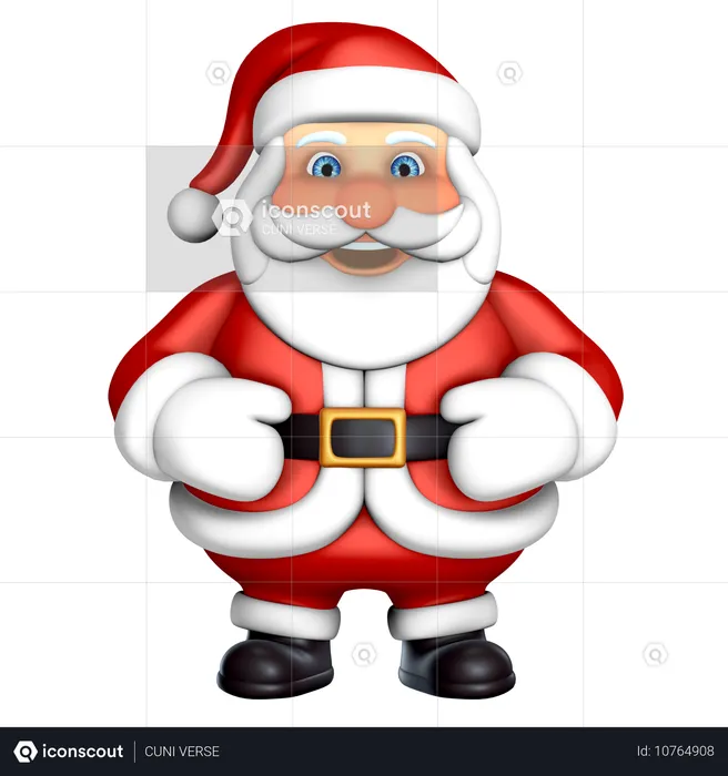 Weihnachtsmann  3D Icon