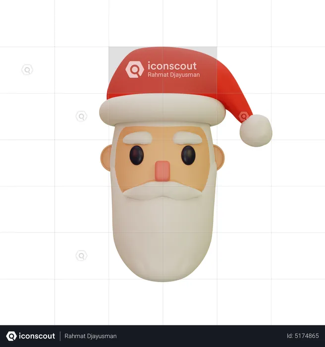 Weihnachtsmann  3D Icon