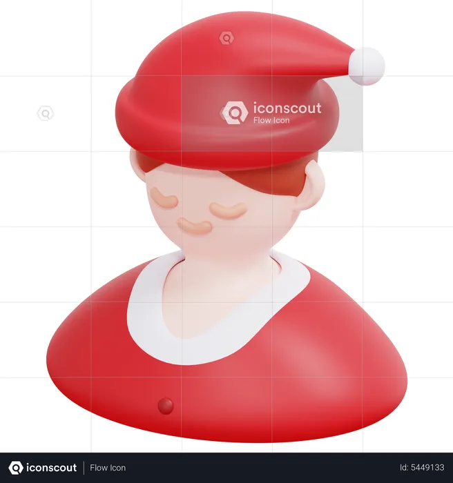 Weihnachtsmann  3D Icon