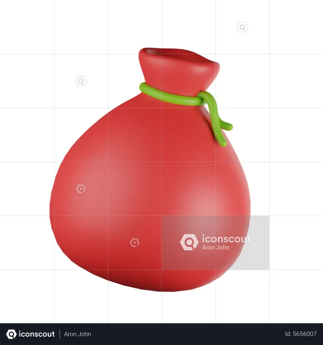 Weihnachtsmannsack  3D Icon
