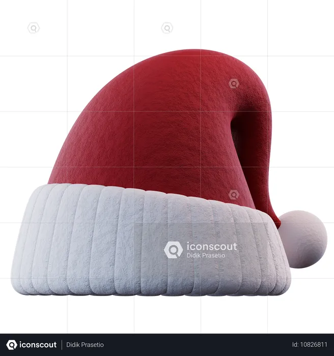 Weihnachtsmütze  3D Icon