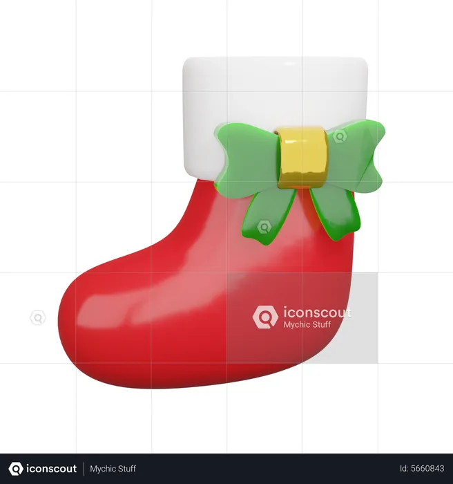 Weihnachtssocken  3D Icon