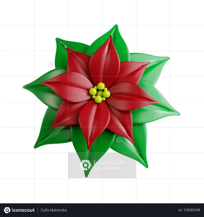 Weihnachtsstern  3D Icon