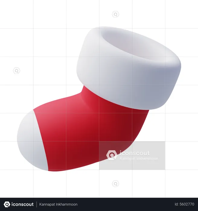 Weihnachtssocken  3D Icon