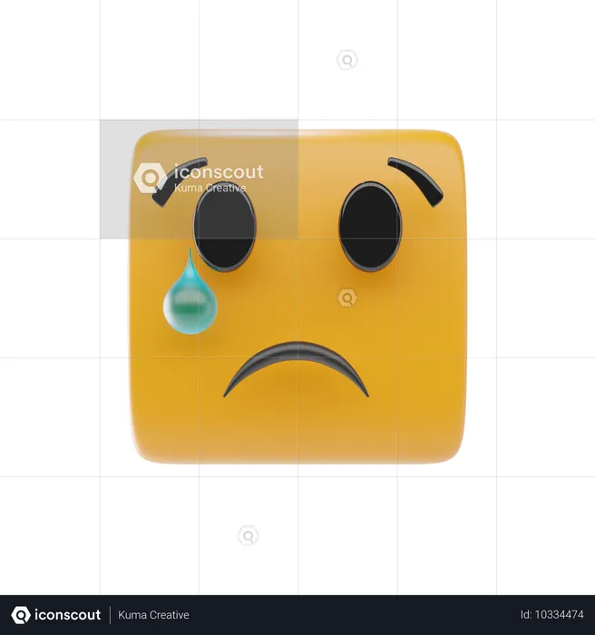 Weinendes Gesicht Emoji Emoji 3D Icon