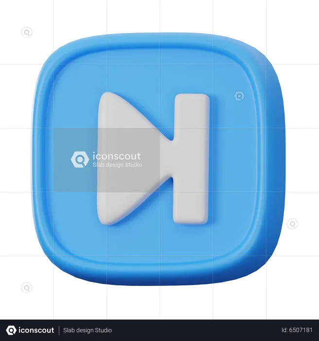 Schaltfläche „Weiter überspringen“  3D Icon