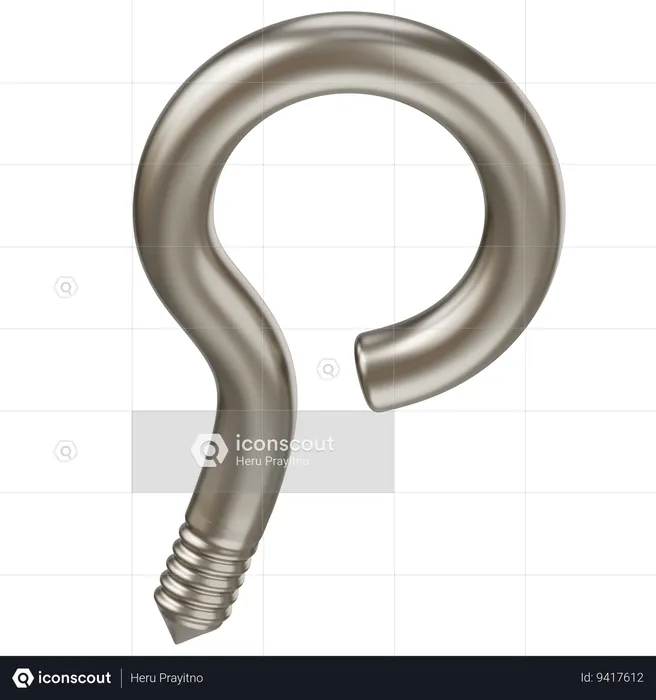 Welded Eye Bolt  3D Icon