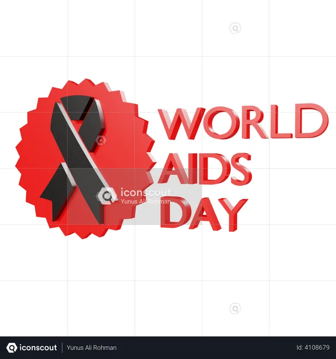 Welt-AIDS-Tag  3D Illustration