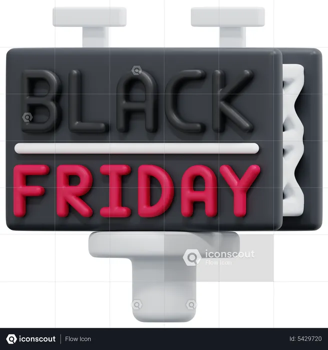 Black Friday Aktion  3D Icon