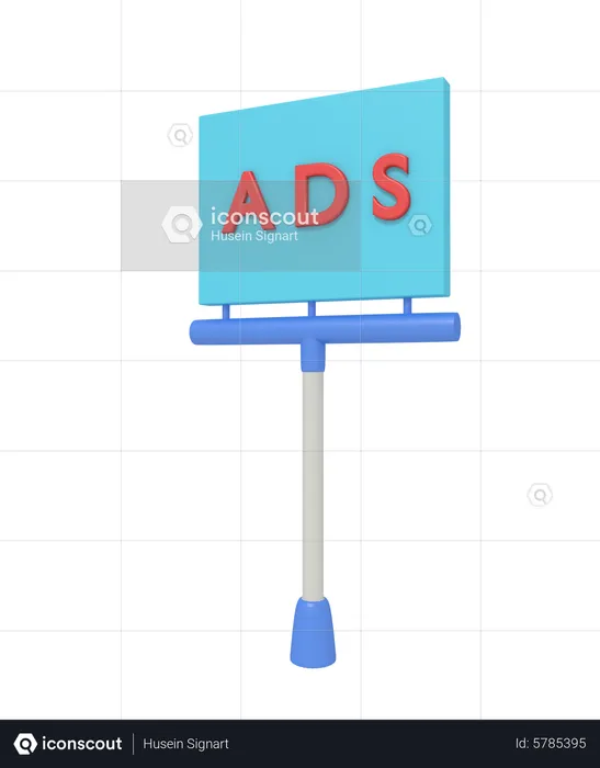 Werbeplakat  3D Illustration