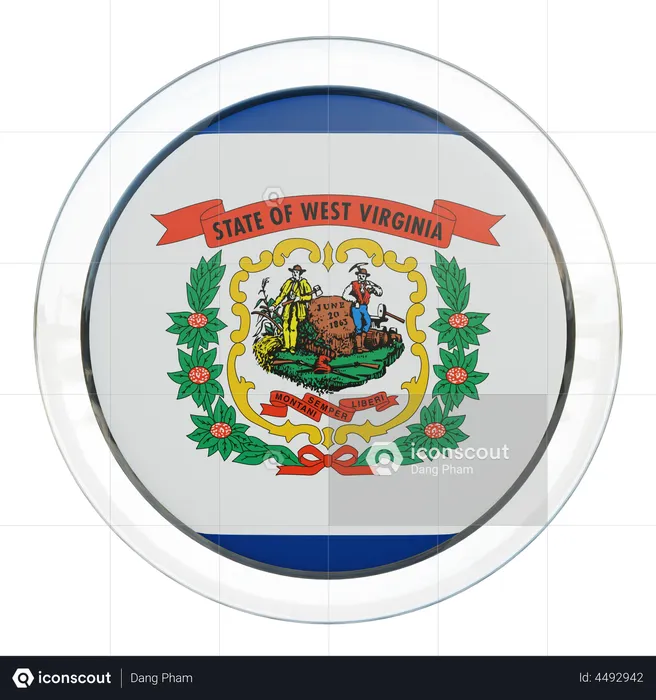 West Virginia Flag Flag 3D Flag