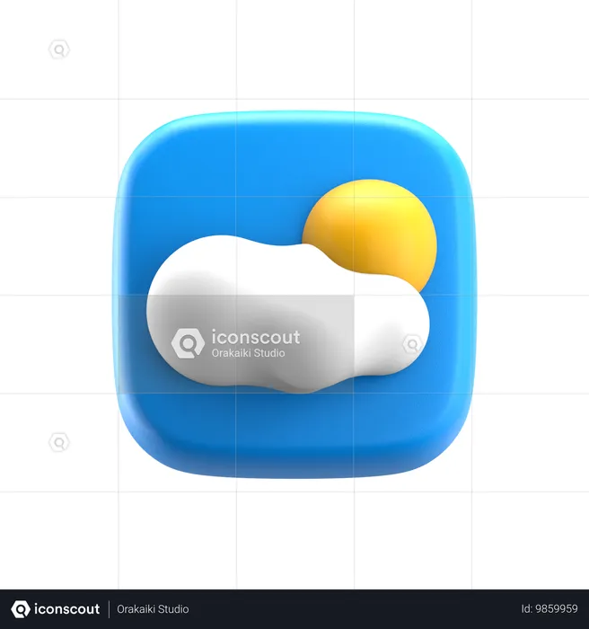 Wetter  3D Icon