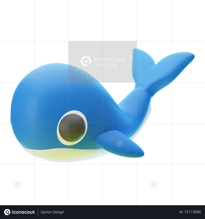 WHALE  3D Icon