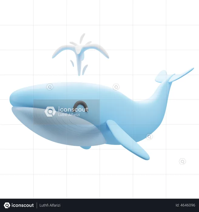 Whale  3D Illustration