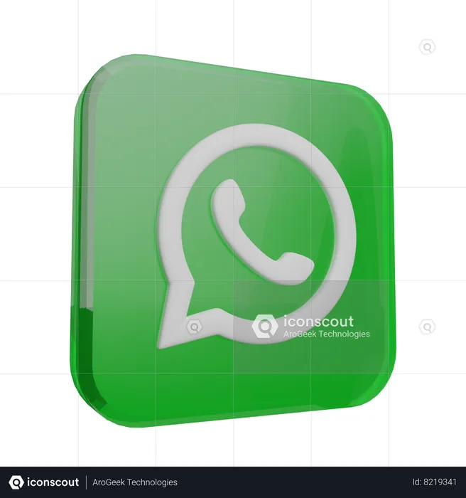 Whatsaap Logo 3D Icon