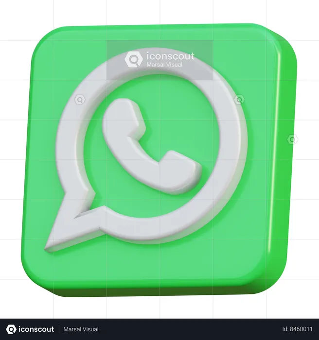 Whatsapp Logo 3D Icon