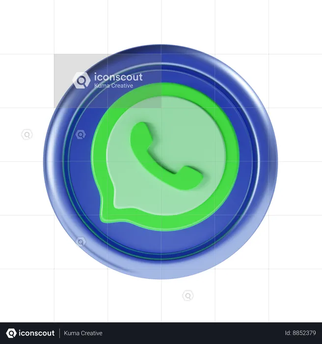 WhatsApp  3D Icon