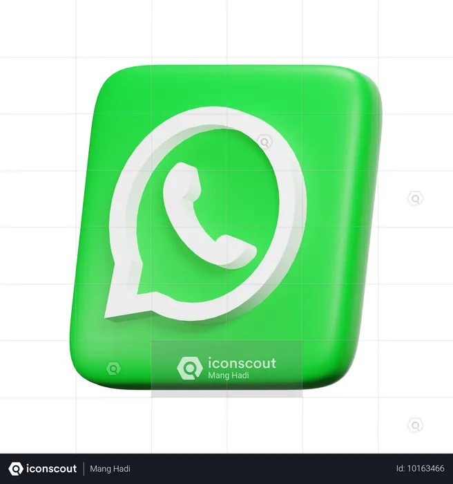 Whatsapp Logo 3D Icon