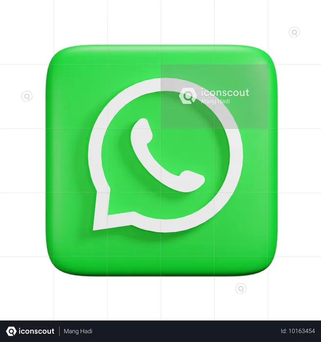 Whatsapp Logo 3D Icon