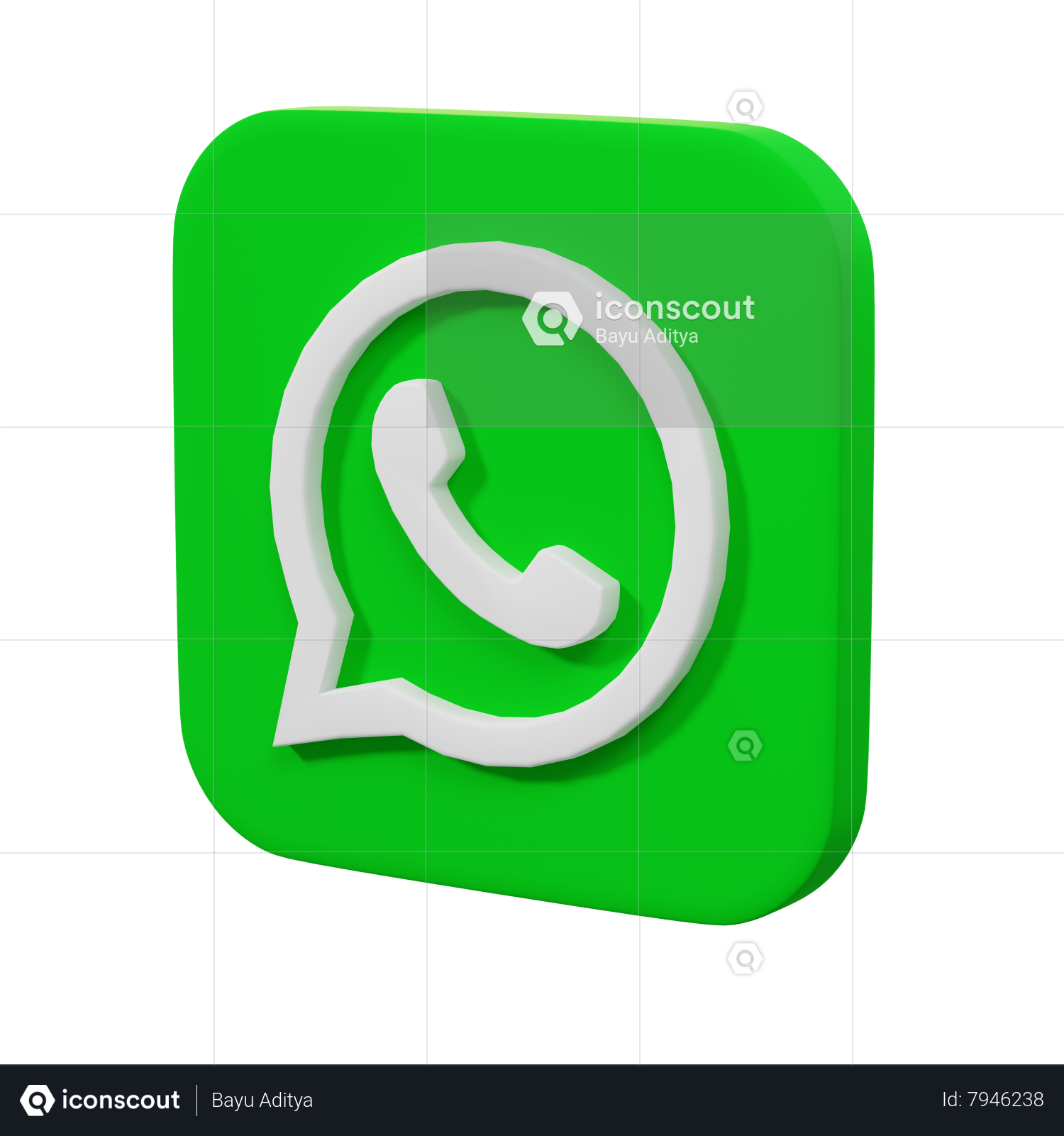 Glossy Whatsapp 3d Icon 9673712 PNG