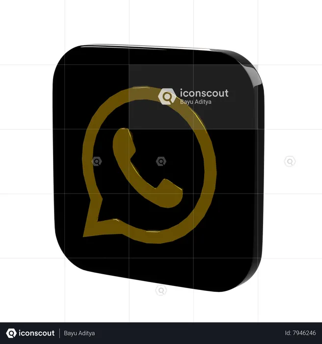 WhatsApp  3D Icon