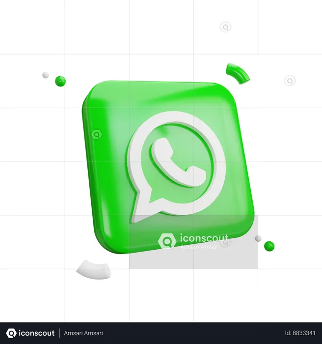 Whatsapp Logo Logo 3D Icon