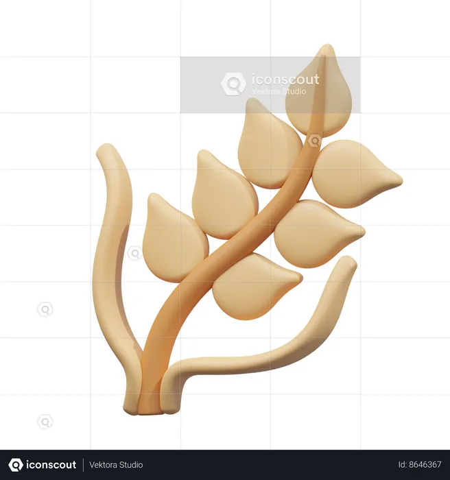 Wheat  3D Icon