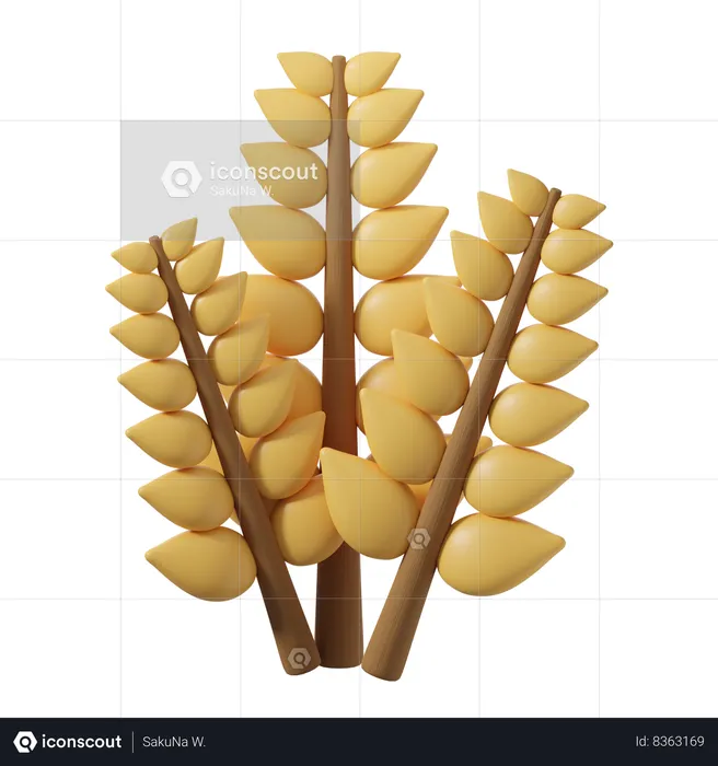 Wheat  3D Icon