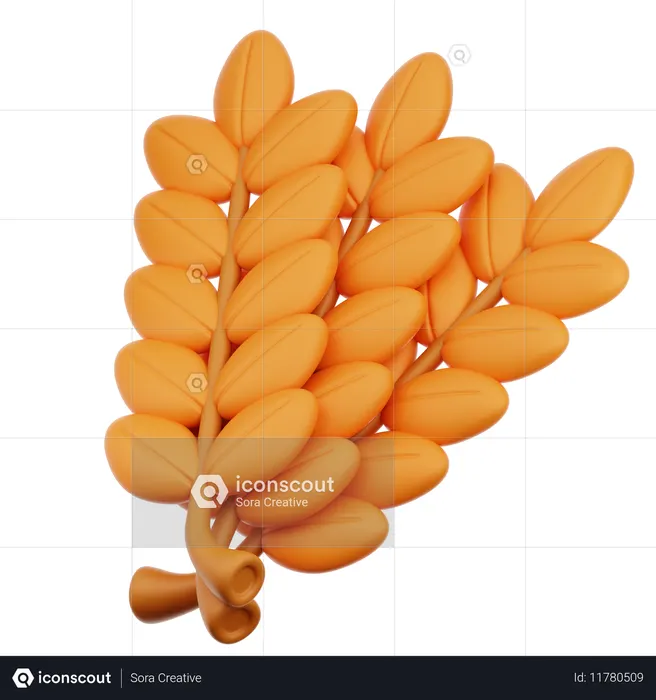 Wheat  3D Icon