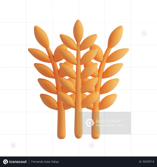 Wheat  3D Icon