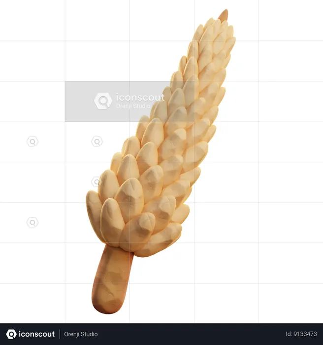 Wheat  3D Icon