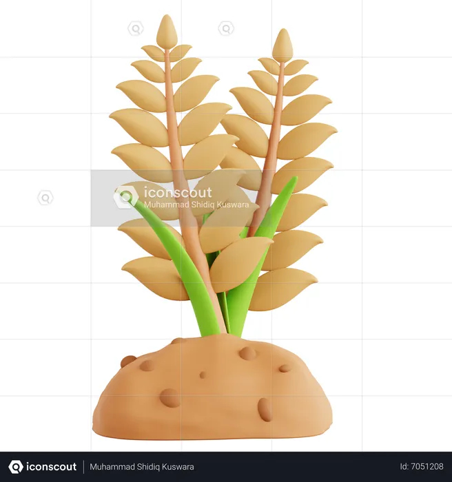 Wheat Farming  3D Icon