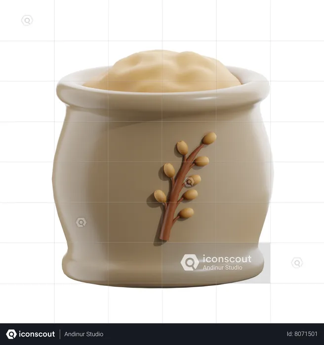 Wheat Flour  3D Icon