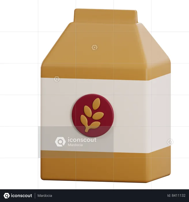 Wheat Package  3D Icon