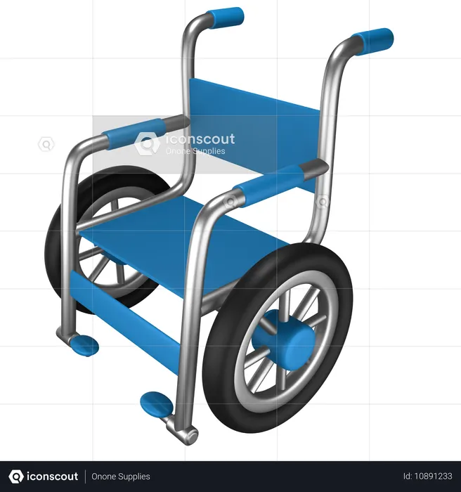 Wheel Chair  3D Icon