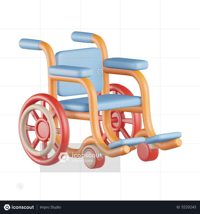 Wheel chair  3D Icon