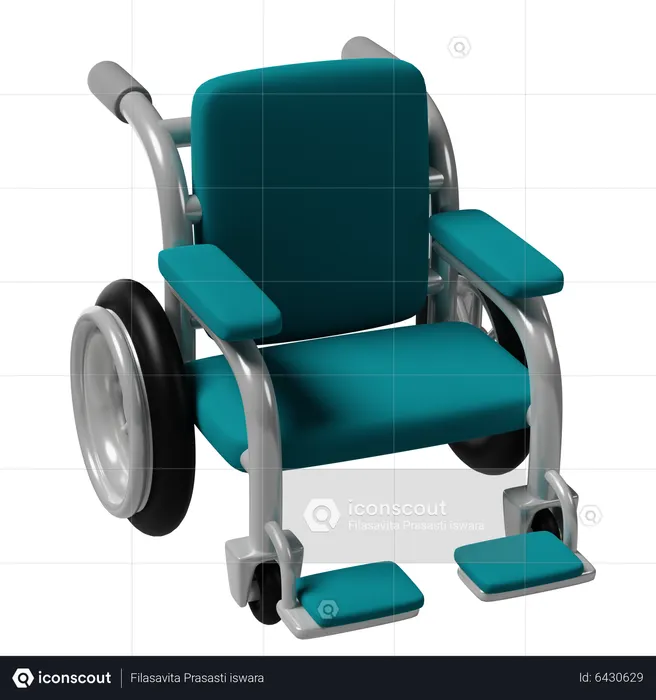 Wheel Chair  3D Icon