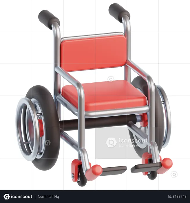 Wheel Chair  3D Icon