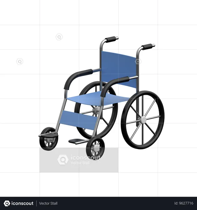 Wheel Chair  3D Icon