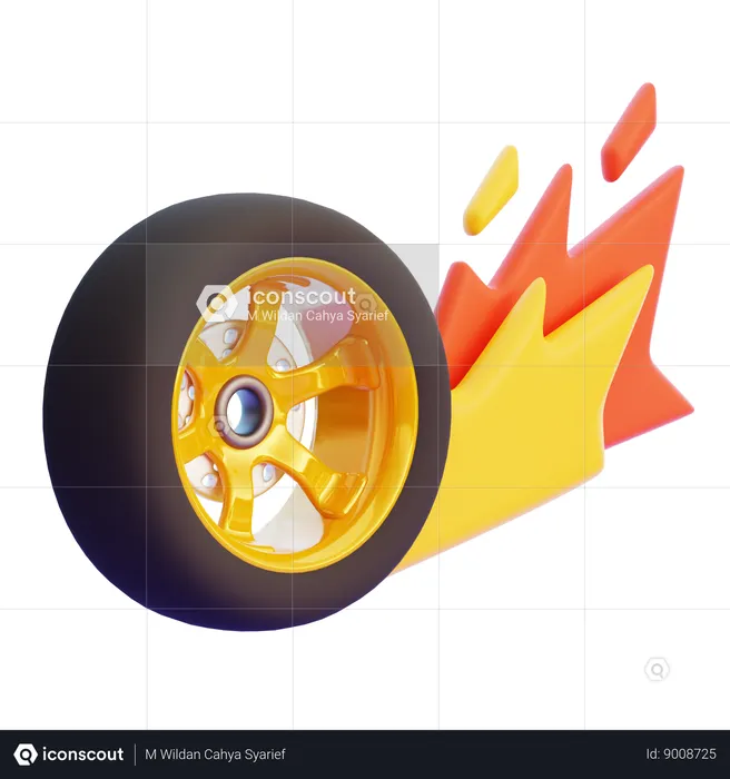 WHEEL SPEED  3D Icon