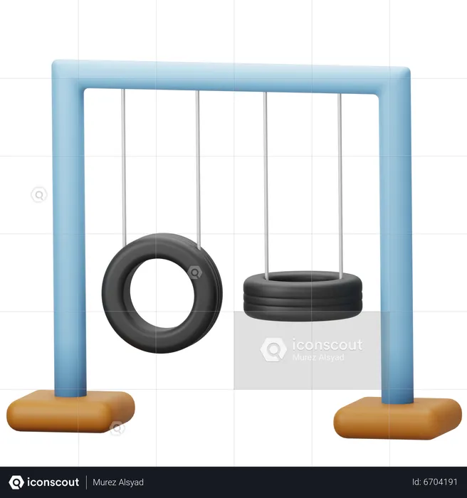 Wheel Swing  3D Icon